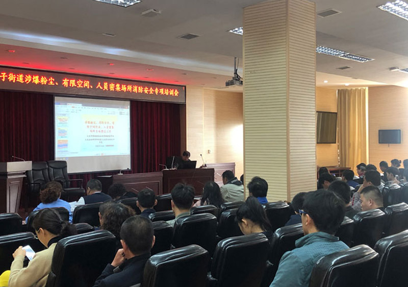 公司組織進行2019年度營城子街道涉爆粉塵、有限空間、人員密集場所消防安全專項培訓會